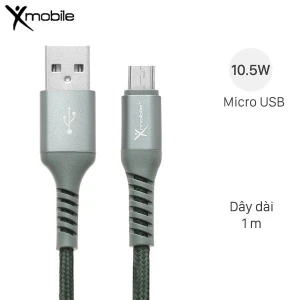 Cáp sạc và truyền dữ liệu USB-A - Micro USB 10.5W 1m Xmobile LTM-02