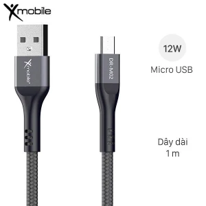 Cáp sạc và truyền dữ liệu USB-A - Micro USB 12W 1m Xmobile DR-M02