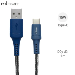 Cáp sạc và truyền dữ liệu USB-A - Type-C 15W 1m Mbest DS462X
