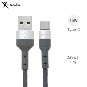 Cáp sạc và truyền dữ liệu USB-A - Type-C 15W 1m Xmobile CN033