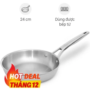 Chảo inox nguyên khối đáy từ 24 cm Elmich Trimax EL-2838IN24