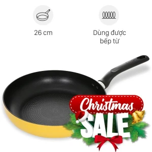 Chảo nhôm chống dính vân đá đáy từ 26 cm Supor H23110-J26