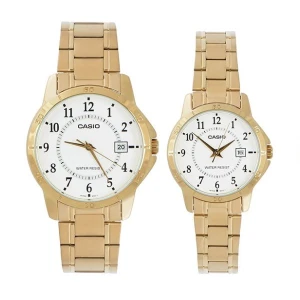 Đồng hồ đôi Casio LTP-V004G-7BUDF/MTP-V004G-7BUDF