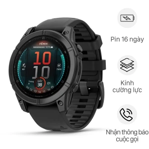Garmin Fenix E 47mm viền thép dây silicone
