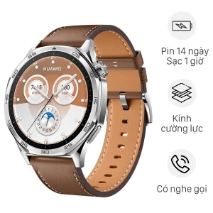 Huawei Watch GT 5 46mm viền thép dây da