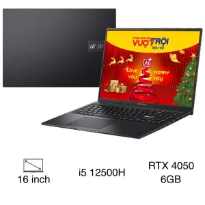 Laptop Asus Gaming Vivobook K3605ZU - RP296W (i5 12500H, 16GB, 512GB, RTX 4050 6GB, WUXGA 144Hz, Win11)