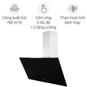 Máy hút mùi kính vát Electrolux KFVB19K