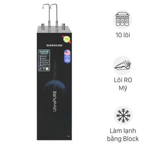 Máy lọc nước RO nóng nguội lạnh Hydrogen Sunhouse UltraPURE SHA76622KL 10 lõi