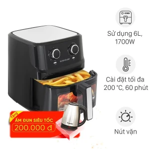 Nồi chiên không dầu Sunhouse 6.5 lít SHD4030