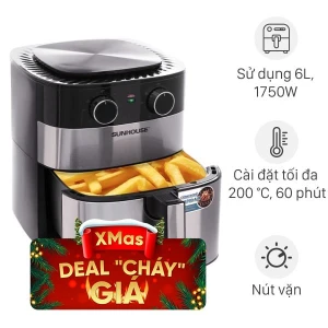 Nồi chiên không dầu Sunhouse 6 lít SHD4026