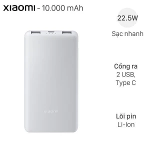 Pin sạc dự phòng 10000mAh Type C PD QC 3.0 22.5W Xiaomi Lite P16ZM