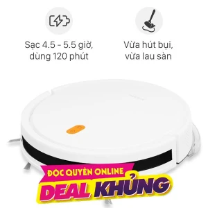 Robot hút bụi lau nhà Xiaomi Vacuum E5 - Trắng