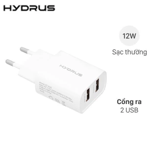 Sạc 2 cổng USB 12W Hydrus ZC102E