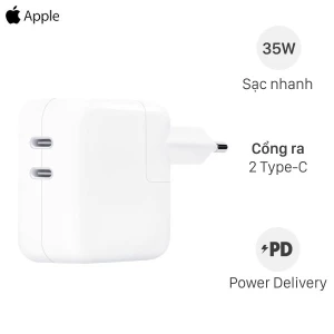 Sạc nhanh 2 cổng Type-C PD 35W Apple MNWP3