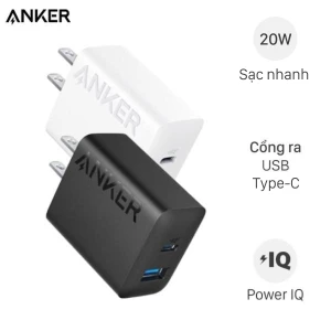 Sạc nhanh 2 cổng USB Type-C 20W Anker A2348