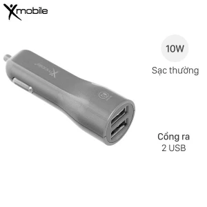 Sạc xe hơi 2 cổng USB 10W Xmobile TS-C063S