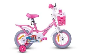 Xe Đạp Trẻ Em Nữ Thống Nhất Powerpuff Girls 12 inch Hồng