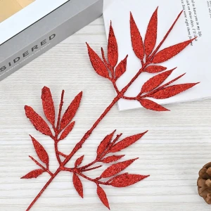 Combo 10 lá tre trang trí giỏ quà tết size to 35cm 55813