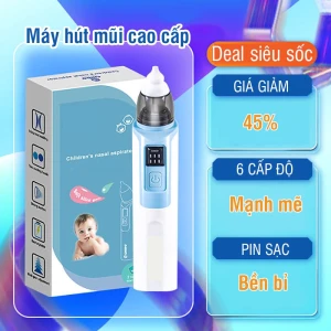 Dụng cụ máy hút mũi cho bé thế hệ mới 6 cấp độ hút sạc pin 55957