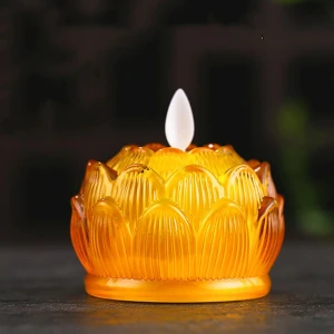 Nến điện tử mini hoa sen lắc lư 55842