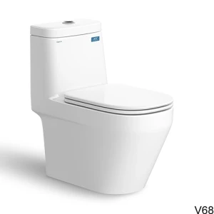 Bồn Cầu 1 Khối Vigalcera V68, Xả xoáy Max Vortex + Tặng Kèm Vòi Xịt VG826