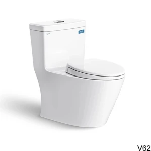 Bồn Cầu 1 Khối Viglacera V62, Tặng Kèm Vòi Xịt VG826