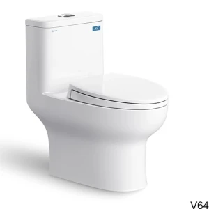 Bồn Cầu 1 Khối Viglacera V64 + Tặng Kèm Xịt Vệ Sinh VG826