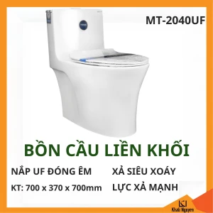 Bồn Cầu Liền Khối Hiwin MT-2040UF, Xả Siêu Xoáy, Lực Xả Mạnh