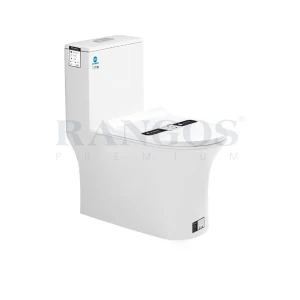 Bồn cầu Rangos RG-8098 một khối | Xả mưa giảm tiếng ồn, tốc độ thoát nước phản lực