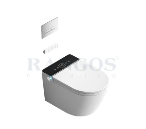 Bồn cầu thông minh treo tường Rangos RG-AFW8001 | Xả nước bằng nút đá chân