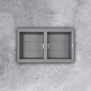 Chậu Rửa Bát Đá Malloca SMART K-450 2 Hố, Phủ Nano, Màu Xám