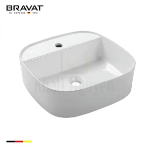 Chậu Rửa Lavabo Bravat C22286W-1-ENG Đặt Bàn