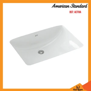 Lavabo âm bàn American Standard Activa TI-0459-WT | Không có lỗ vòi