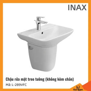 Lavabo Inax treo tường L-289VFC (không bao gồm chân lửng)
