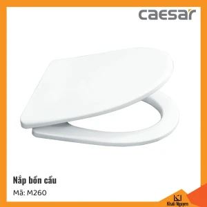 Nắp êm bồn cầu Caesar M260 | kháng khuẩn 99%