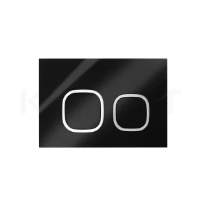 Nút nhấn bồn cầu treo tường Korest BKR9850WPK-B | Mặt kính đen