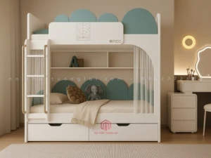 Tủ quần áo trẻ em đẹp kích thước ngang 80cm QA6803