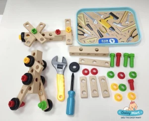 Bộ đồ chơi mô phỏng công cụ xây dựng cho bé tập thiết kế