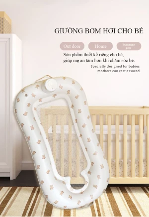 Đệm hơi trẻ sơ sinh giúp bé nằm cạnh bố mẹ mà không phải lo