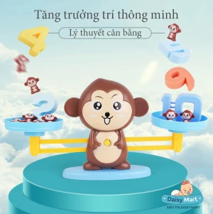 Bộ đồ chơi trí tuệ cân khỉ, sử dụng logic cân bằng và toán học