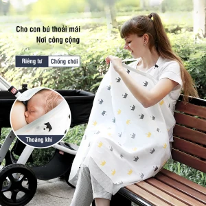 Khăn che cho con bú 2 lớp