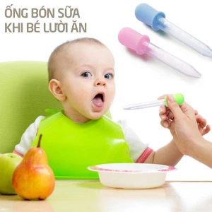 Ống hút bón sữa cho trẻ em tập ăn, lười ăn, biếng ăn