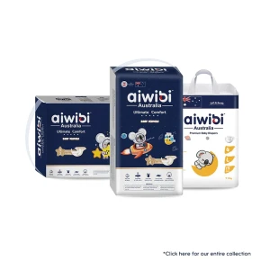 Tã/Bỉm Aiwibi ban đêm, thoải mái, thấm hút nhiều, làm khô nhanh