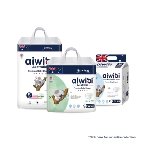 Tã/Bỉm Aiwibi Light Feather của Úc chống chàn, thấm hút tốt Size M/L/XL/XXL/XXXL