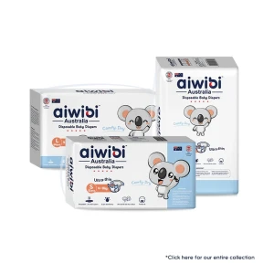 Tã/Bỉm Aiwibi tiêu chuẩn thoáng khí, khô ráo, bỉm Úc