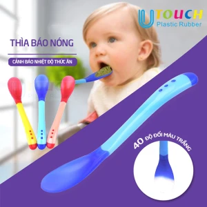 Thìa báo nóng ăn dặm cảm ứng nhiệt cảnh báo nóng trên 40 độ