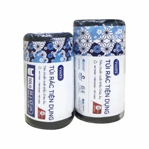 Túi Rác Có Quai Tiện Dụng Soji Chính Hãng Inochi 3-Màu Đen-Hương Chanh- Hương Lavender