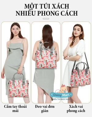 Túi xách đựng bỉm sữa thời trang, phong cách châu Âu
