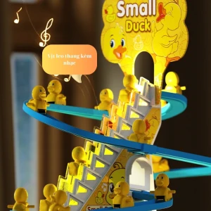 Đồ chơi vịt leo cầu thang kèm nhạc và đèn