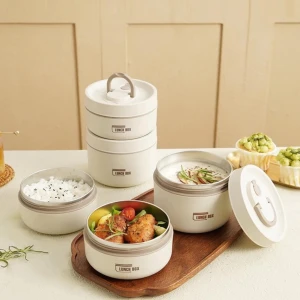 Hộp đựng cơm giữ nhiệt, hộp cơm Inox 3 tầng cao cấp